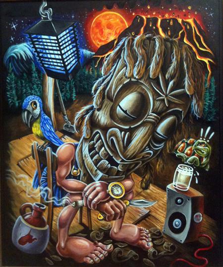 Tattoos - WV tiki in Hawaii during the end of time! - 56859